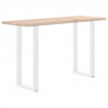Nogi do stołu barowego w kształcie litery U 2 szt. Białe 40x(100-101) cm Stal