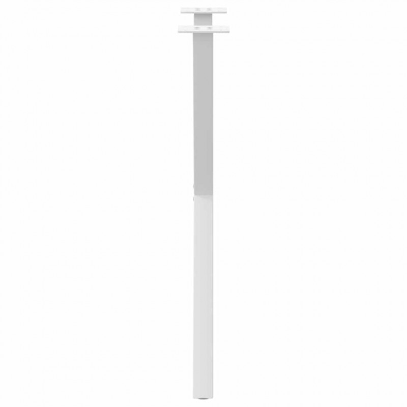 Nogi do stołu jadalnego w kształcie litery X 2 szt. Białe 50x(72-73) cm Stal