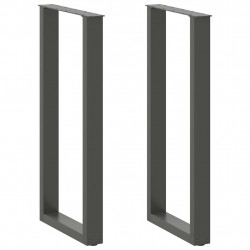 Nogi do stołu barowego w kształcie litery U 2 szt. Antracyt 40x(100-101) cm Stal