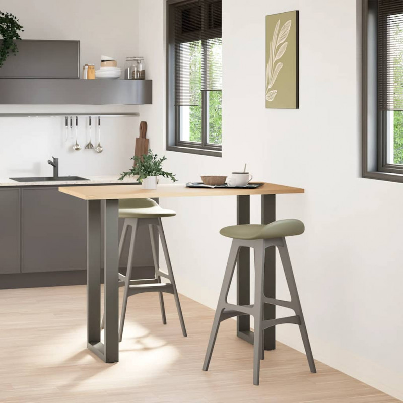 Nogi do stołu barowego w kształcie litery U 2 szt. Antracyt 40x(100-101) cm Stal