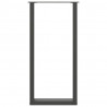 Nogi do stołu barowego w kształcie litery U 2 szt. Antracyt 40x(100-101) cm Stal