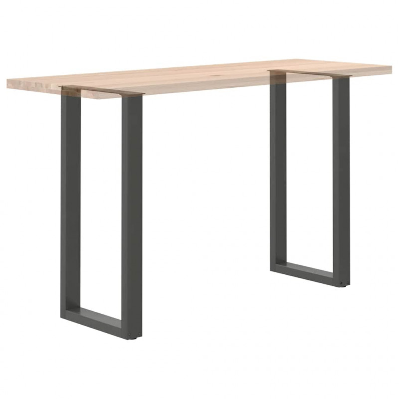 Nogi do stołu barowego w kształcie litery U 2 szt. Antracyt 40x(100-101) cm Stal