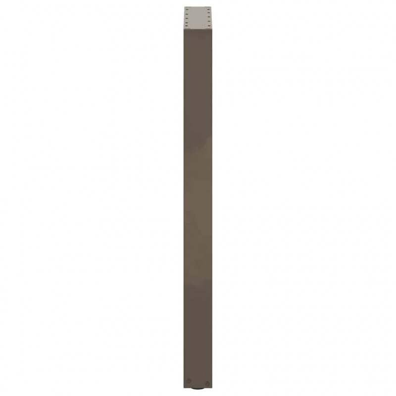 Nogi do stołu barowego w kształcie litery U 2 szt. Naturalna stal 40x(100-101) cm Stal