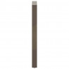 Nogi do stołu barowego w kształcie litery U 2 szt. Naturalna stal 40x(100-101) cm Stal