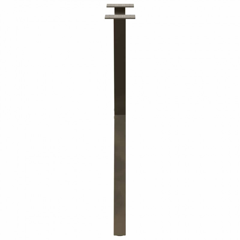 Nogi do stołu jadalnego w kształcie litery X 2 szt. Naturalna stal 50x(72-73) cm Stal