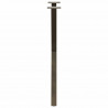 Nogi do stołu jadalnego w kształcie litery X 2 szt. Naturalna stal 50x(72-73) cm Stal