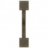 Nogi do stołu jadalnego w kształcie litery X 2 szt. Naturalna stal 50x(72-73) cm Stal