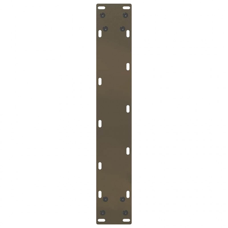 Nogi do stołu barowego w kształcie litery U 2 szt. Naturalna stal 40x(100-101) cm Stal