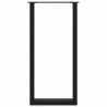 Nogi do stołu barowego w kształcie litery U 2 szt. Czarne 50x(100-101) cm Stal