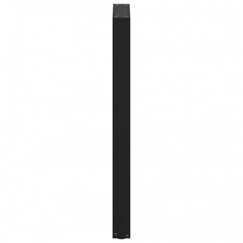 Nogi do stołu barowego w kształcie litery U 2 szt. Czarne 50x(100-101) cm Stal