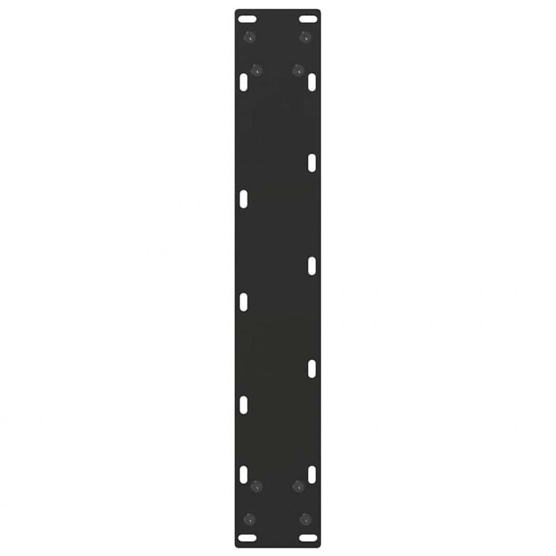 Nogi do stołu barowego w kształcie litery U 2 szt. Czarne 50x(100-101) cm Stal