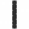 Nogi do stołu barowego w kształcie litery U 2 szt. Czarne 50x(100-101) cm Stal