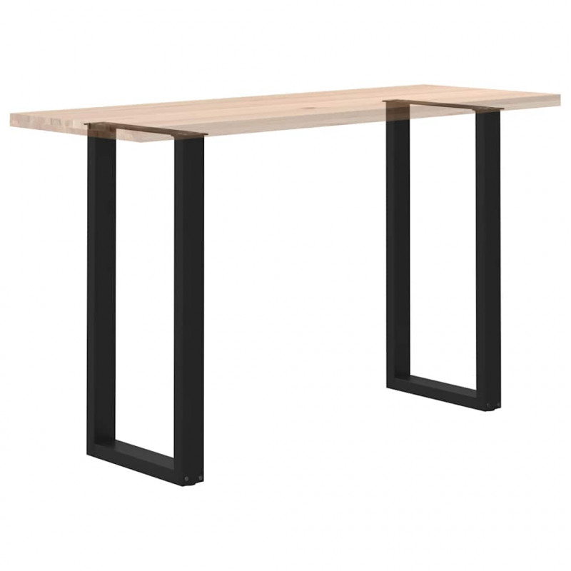 Nogi do stołu barowego w kształcie litery U 2 szt. Czarne 50x(100-101) cm Stal
