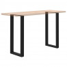 Nogi do stołu barowego w kształcie litery U 2 szt. Czarne 50x(100-101) cm Stal