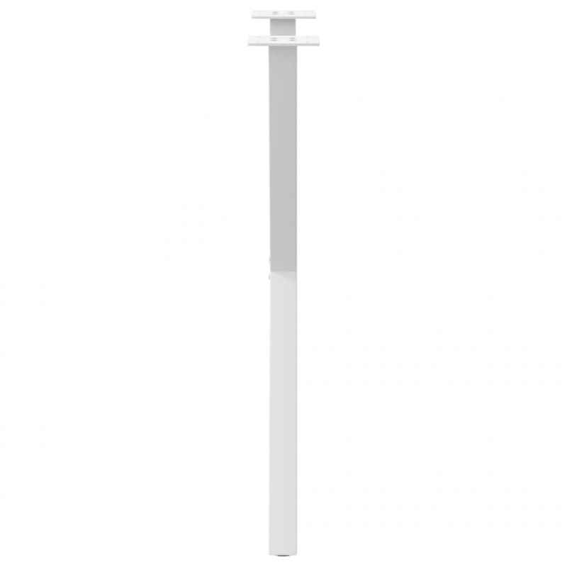 Nogi do stołu jadalnego w kształcie litery X 2 szt. Białe 57x(72-73) cm Stal