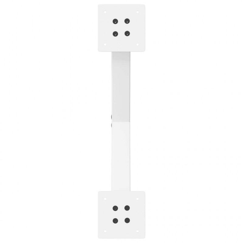 Nogi do stołu jadalnego w kształcie litery X 2 szt. Białe 57x(72-73) cm Stal