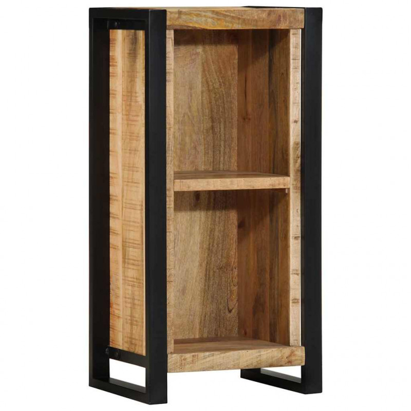 Szafka Nocna z półką Brązowy 40 x 30 x 80 cm Lite drewno mango