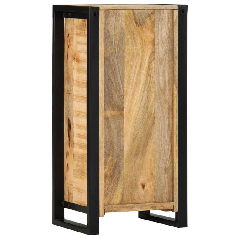 Szafka Nocna z półką Brązowy 40 x 30 x 80 cm Lite drewno mango