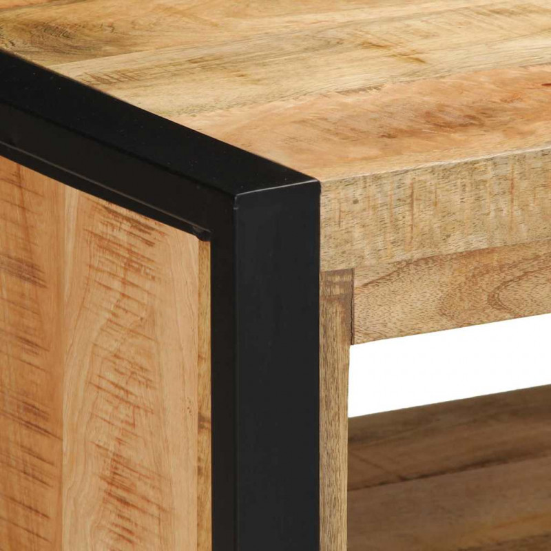 Ławka na buty Brązowy 100 x 40 x 50 cm Lite drewno mango