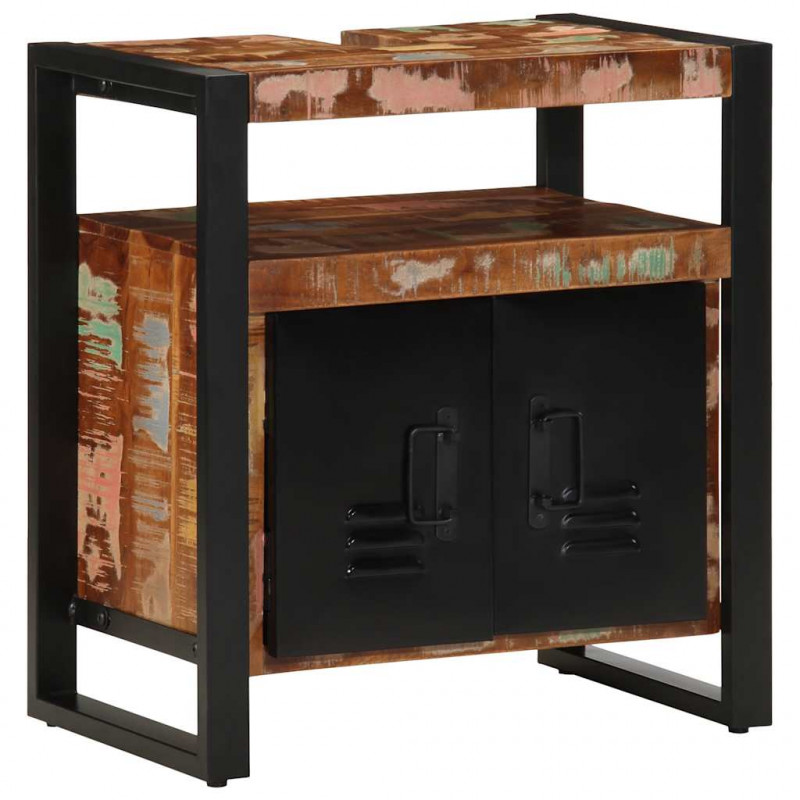 Szafka pod umywalkę łazienkową 55x35x60cm lite drewno odzyskane