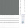 Roleta zebra, ciemnoszara, szerokość tkaniny 110,9cm, poliester