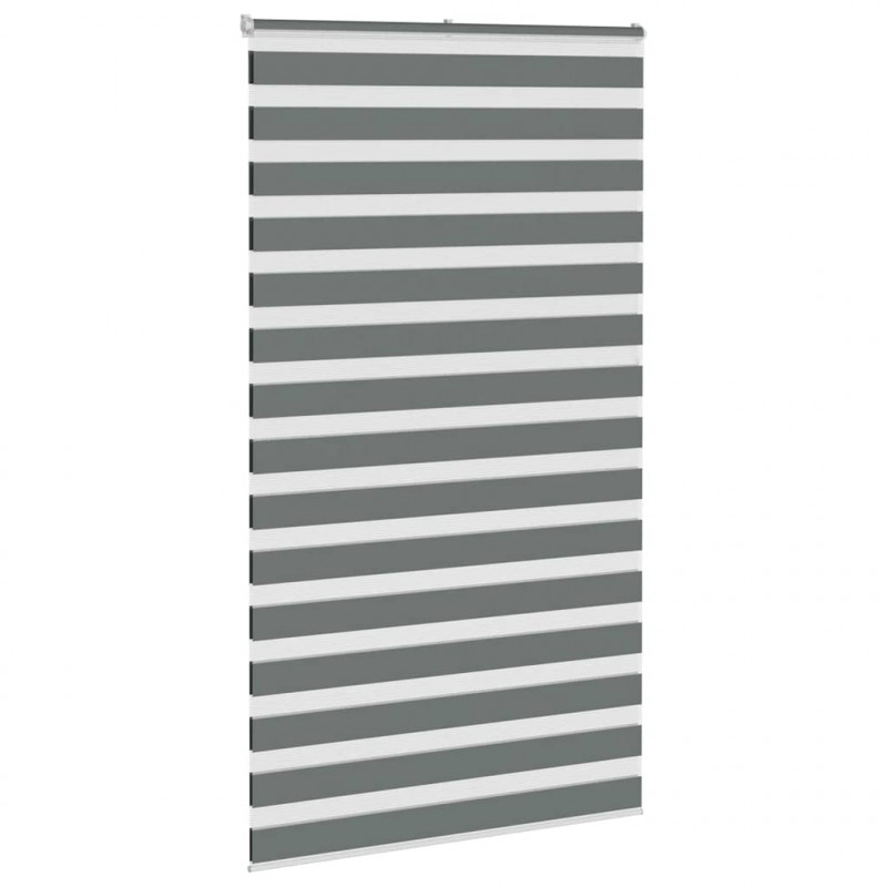 Roleta zebra, ciemnoszara, szerokość tkaniny 115,9cm, poliester