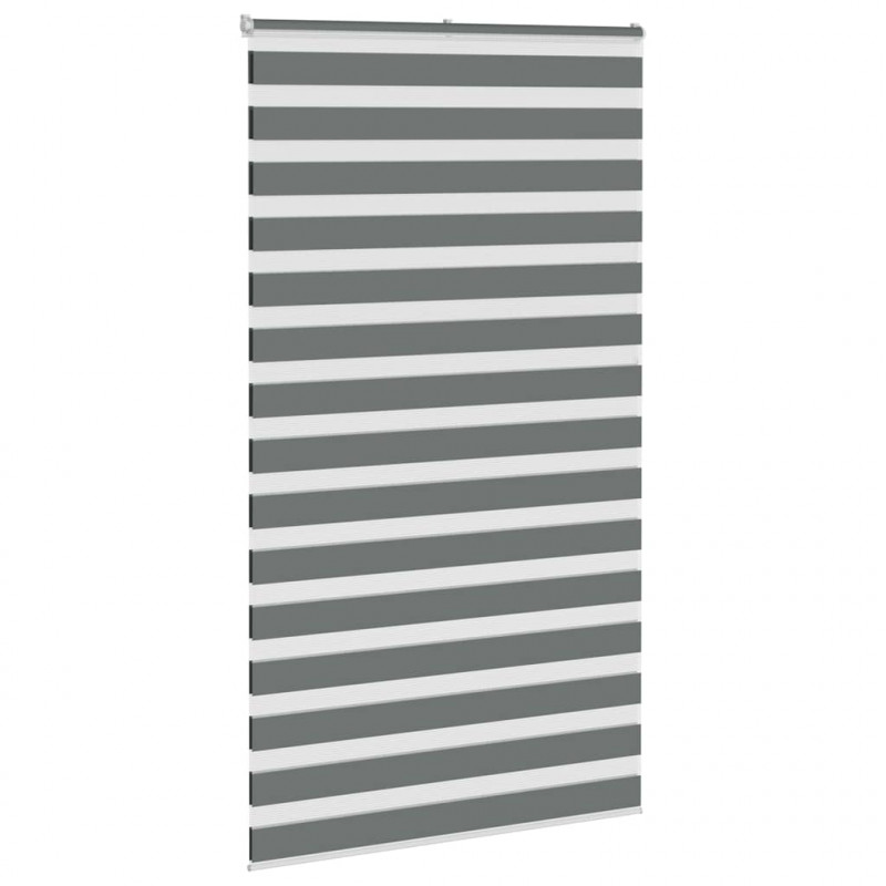Roleta zebra, ciemnoszara, szerokość tkaniny 125,9cm, poliester