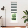 Roleta zebra, ciemnoszara, szerokość tkaniny 60,9 cm, poliester