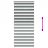 Roleta zebra, ciemnoszara, szerokość tkaniny 105,9cm, poliester
