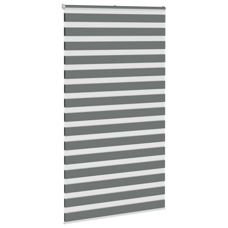 Roleta zebra, ciemnoszara, szerokość tkaniny 115,9cm, poliester