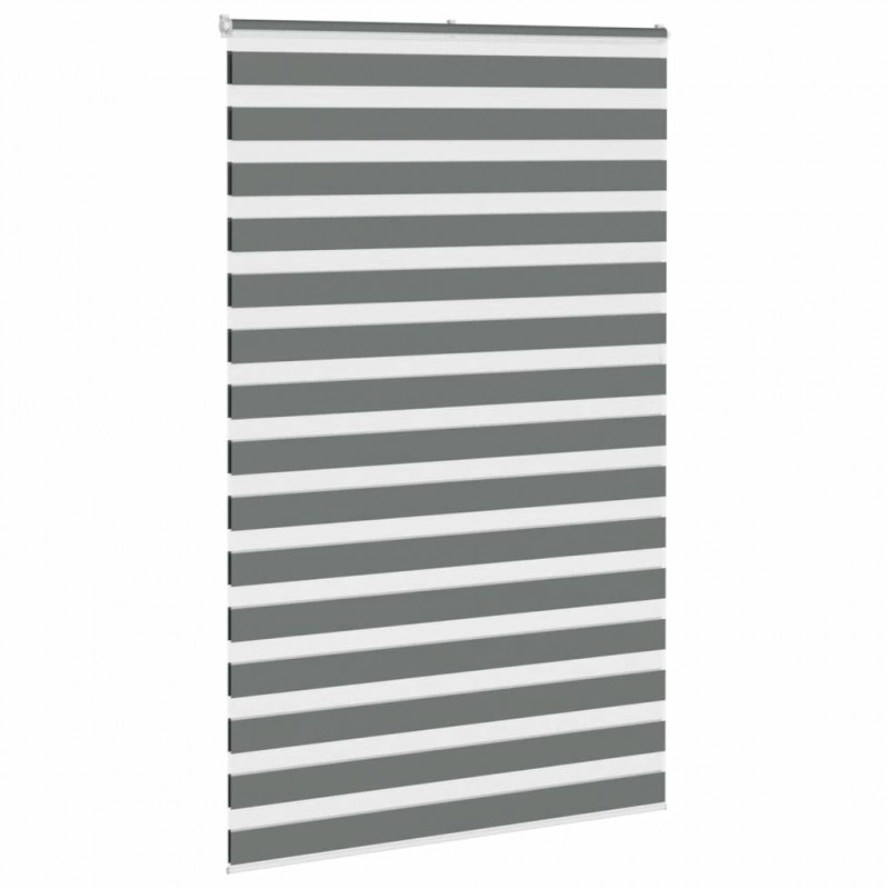 Roleta zebra, ciemnoszara, szerokość tkaniny 45,9 cm, poliester