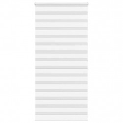 Roleta zebra, biała, szerokość tkaniny 100,9cm, poliester