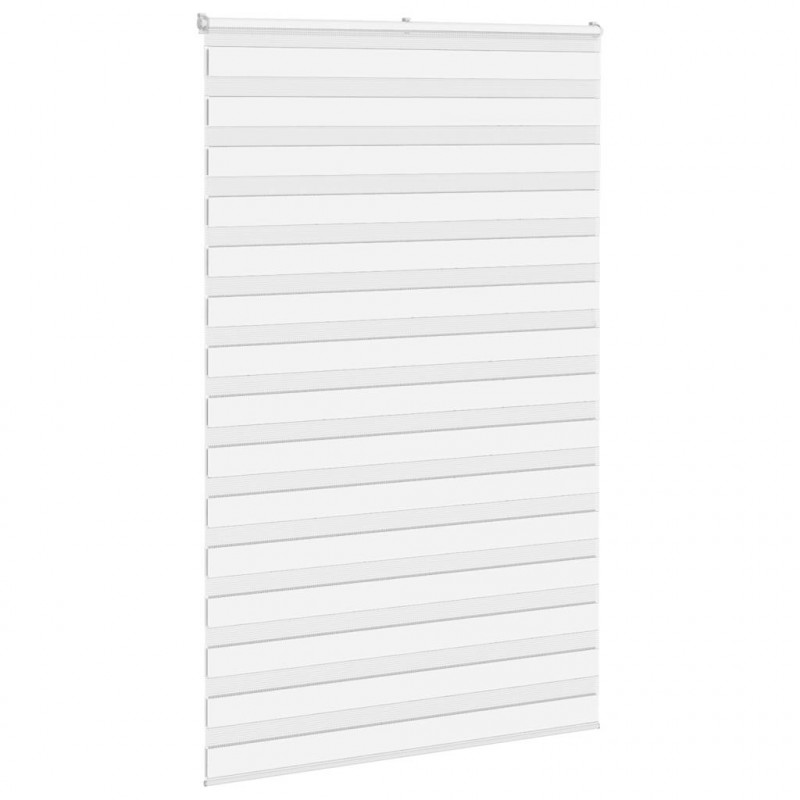 Roleta zebra, biała, szerokość tkaniny 135,9cm, poliester