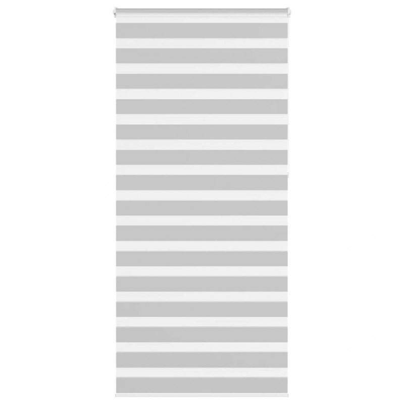 Roleta zebra, jasnoszara, szerokość tkaniny 100,9cm, poliester