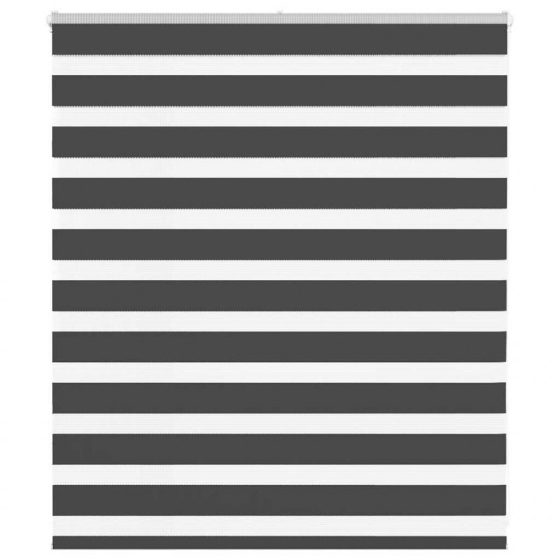 Roleta Zebra Czarna 135x100 cm Szerokość tkaniny Poliester