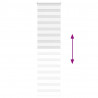 Roleta zebra, biała, szerokość tkaniny 50,9 cm, poliester