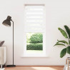 Roleta zebra, biała, szerokość tkaniny 80,9 cm, poliester