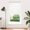 Roleta zebra, biała, szerokość tkaniny 90,9 cm, poliester