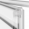 Roleta zebra, biała, szerokość tkaniny 95,9 cm, poliester