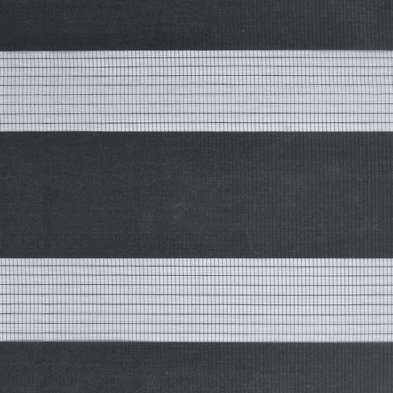 Roleta zebra, czarna, szerokość tkaniny 35,9 cm, poliester