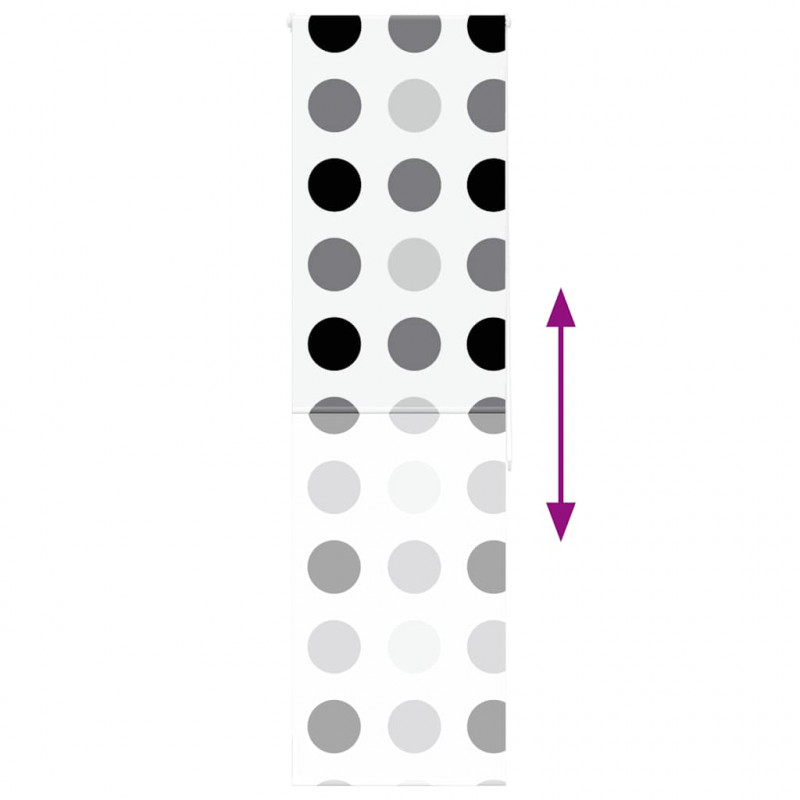 Roleta prysznicowa 70x240 cm Szerokość tkaniny 66 cm