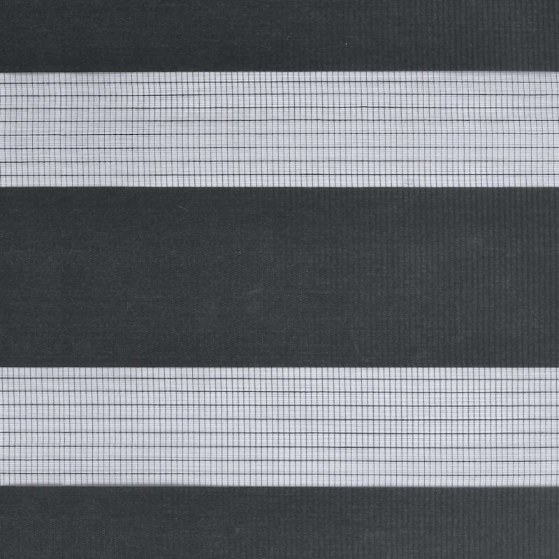 Roleta zebra, czarna, szerokość tkaniny 45,9 cm, poliester