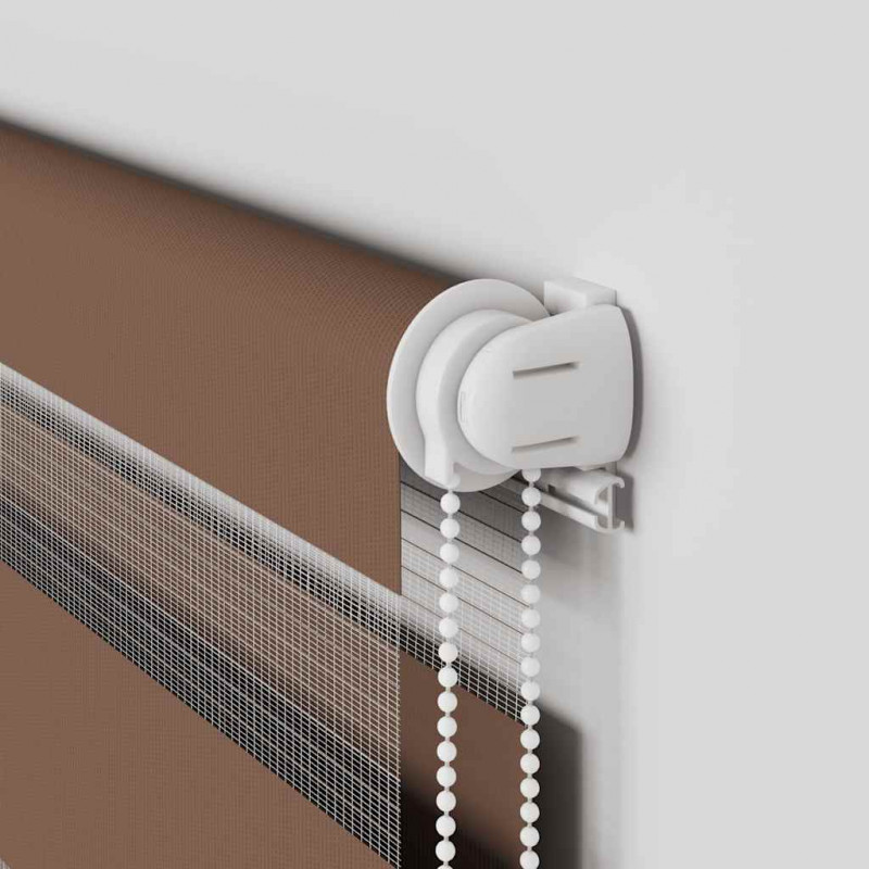 Roleta zebra, brzozowa, szerokość tkaniny 50,9 cm, poliester