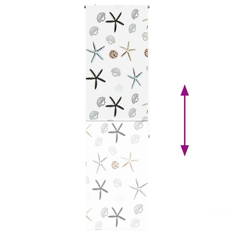 Roleta prysznicowa 80x240 cm Szerokość tkaniny 76 cm