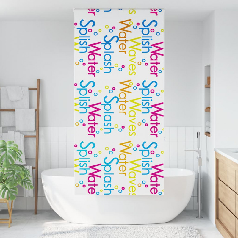 Roleta prysznicowa 90x240 cm Szerokość tkaniny 86 cm