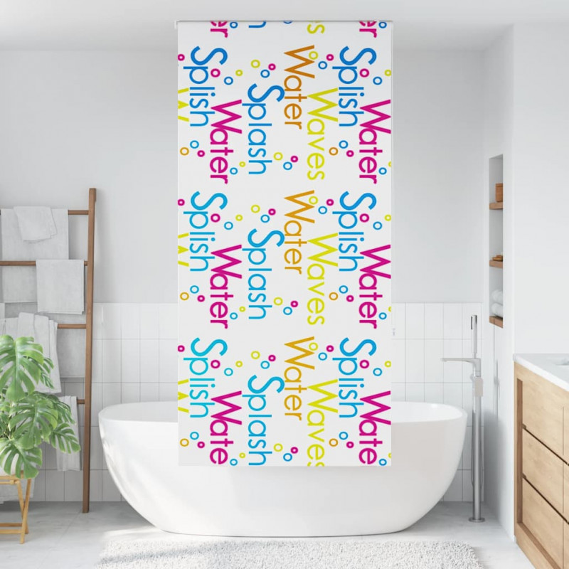 Roleta prysznicowa 100x240 cm Szerokość tkaniny 96 cm