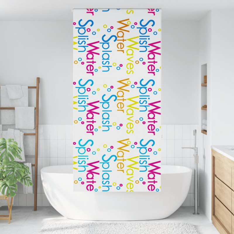 Roleta prysznicowa 110x240 cm Szerokość tkaniny 106 cm