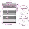Roleta zebra, 155x230 cm, szerokość tkaniny 150,9 cm, poliester