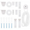 Roleta zebra, 95x100 cm, szerokość tkaniny 90,9 cm, poliester