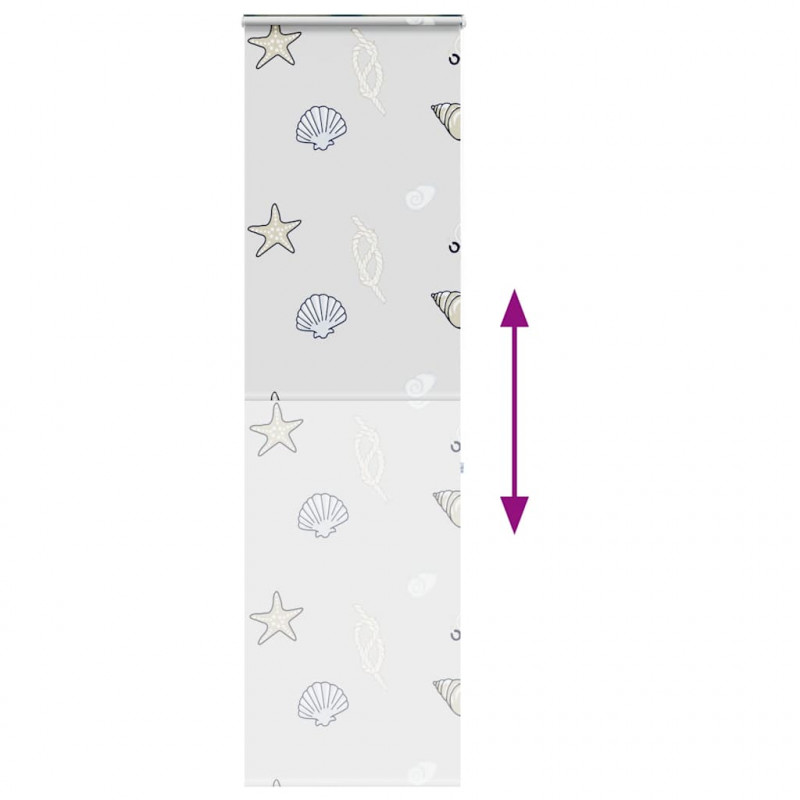 Roleta prysznicowa z kasetą 70x240 cm Szerokość tkaniny 66 cm